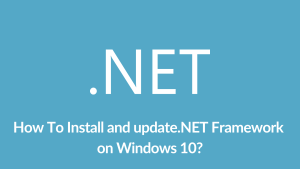 Install and update.NET Framework on Windows 10