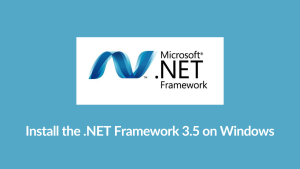 install .NET Framework 3.5