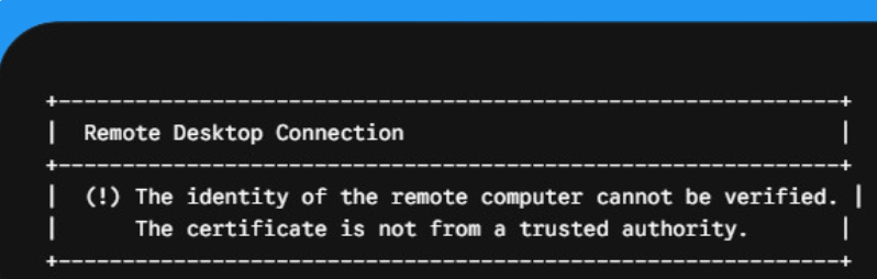 remote desktop connection