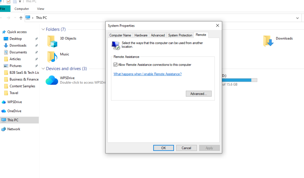 windows screen