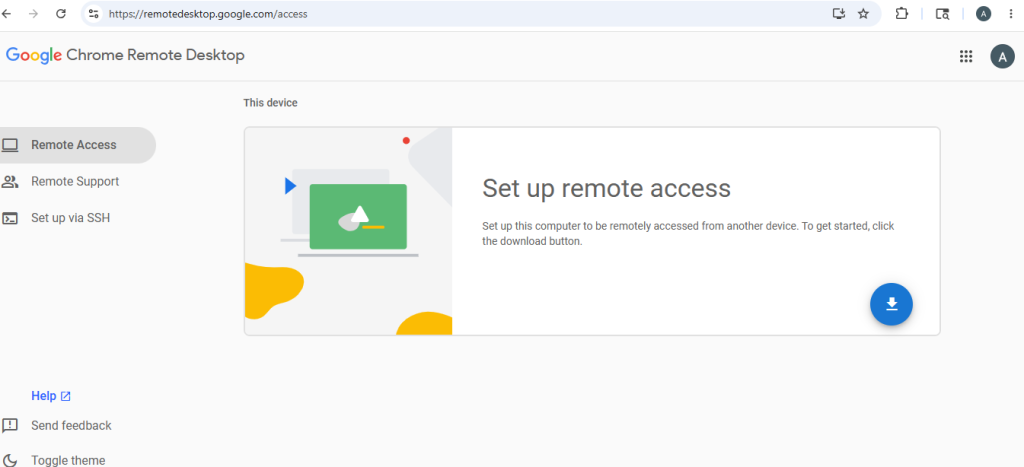 chrome remote desktop